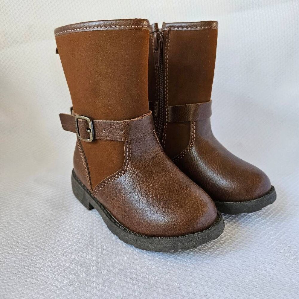 Carter's Toddler Girls Riding Boots in Brown Size 5 - Picture 1 of 5
